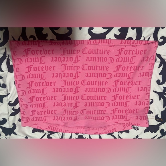 🔥NWOT Forever 21 Pink Tube Top Juicy Couture-size 1x - Picture 3 of 7